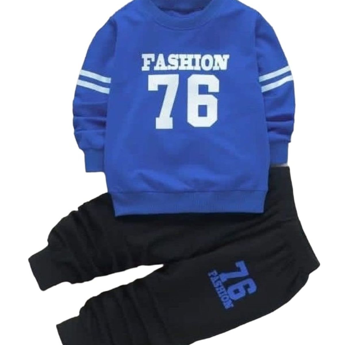 URBAN PLUS - CONJUNTO NIÑO BUZO Y PANTALON 76 AZUL REY HUBBLE