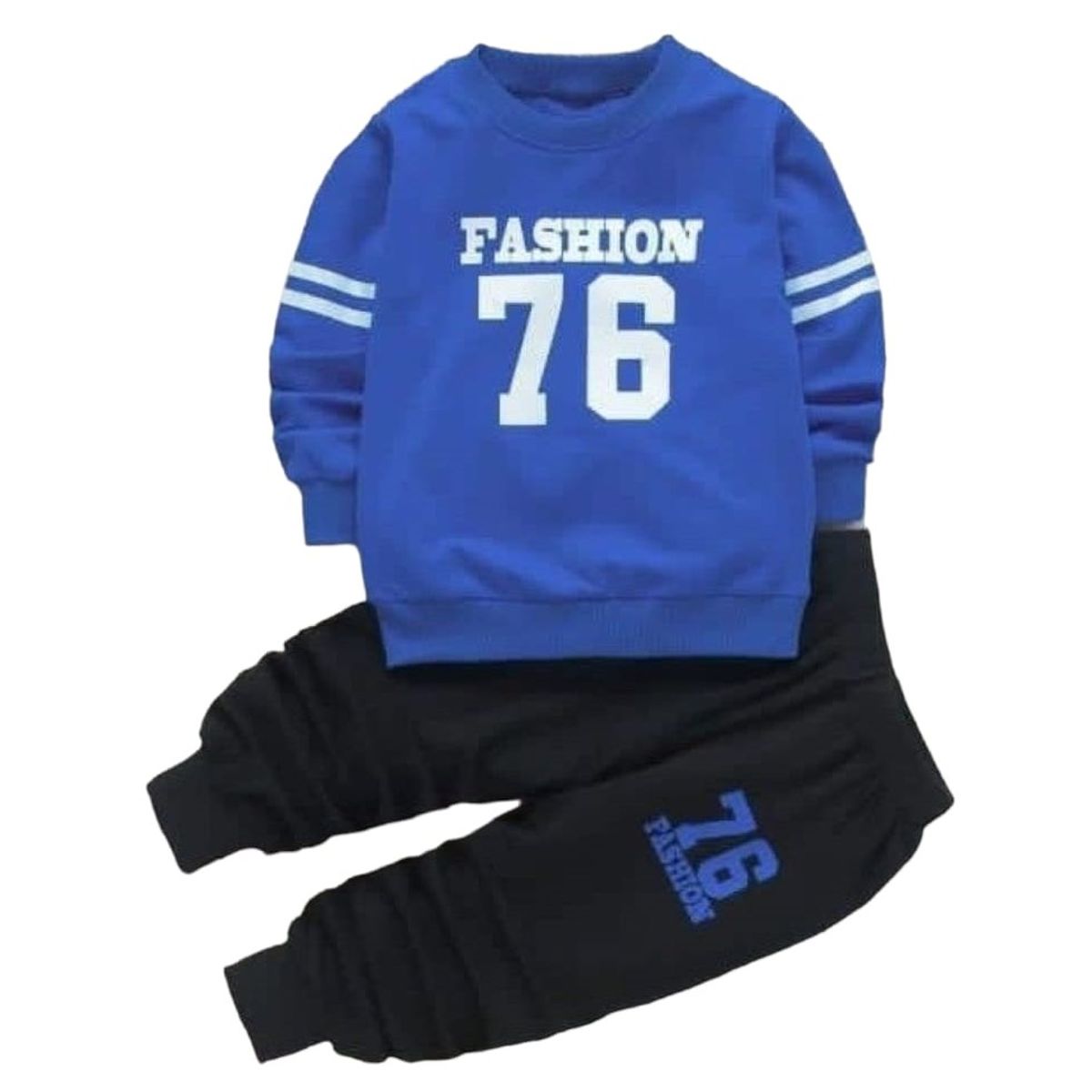 URBAN PLUS - CONJUNTO NIÑO BUZO Y PANTALON 76 AZUL REY HUBBLE