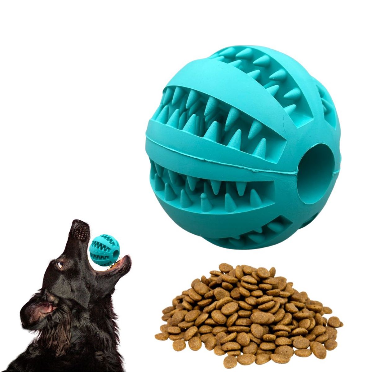 GENERICO - Pelotas Para Perros Porta Snacks Limpia Sarro Juguetes