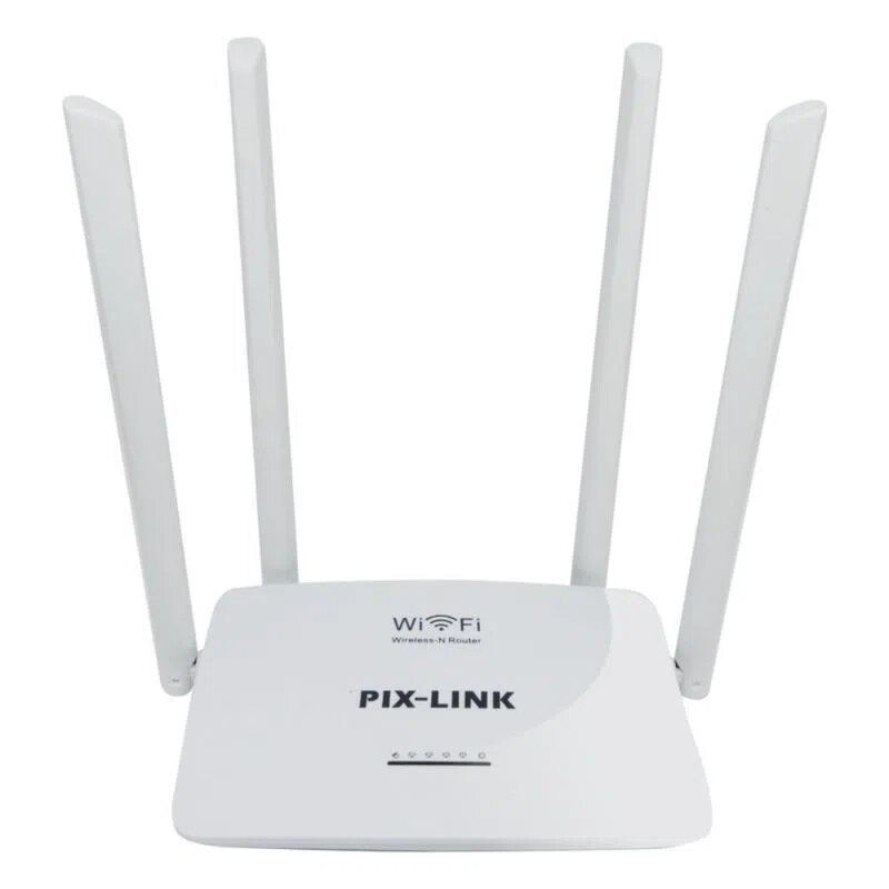 GENERICO - Repetidor de Señal Wifi 4 Antenas Pix-Link  Wr08 Router Rompe Muros