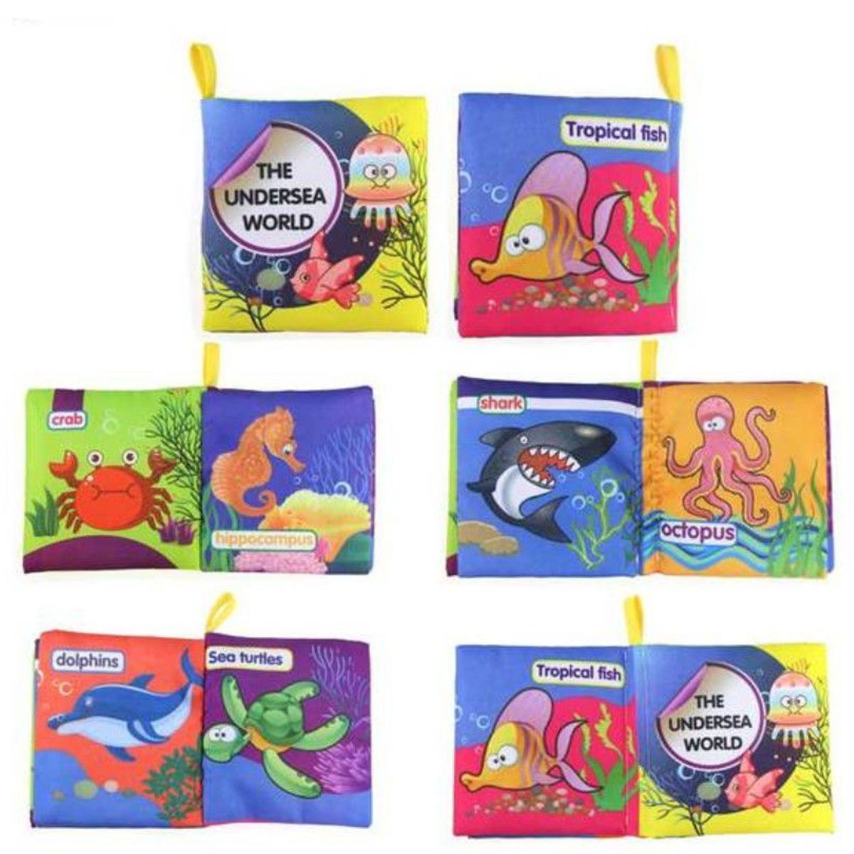 GENERICO - mini libros Montessori juguete didacticos de tela niños