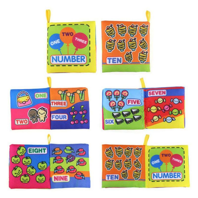 GENERICO - mini libros Montessori juguete didacticos de tela niños
