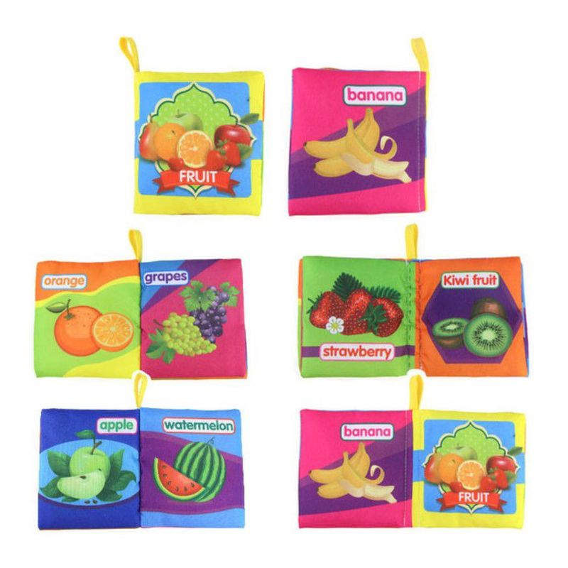 GENERICO - mini libros Montessori juguete didacticos de tela niños