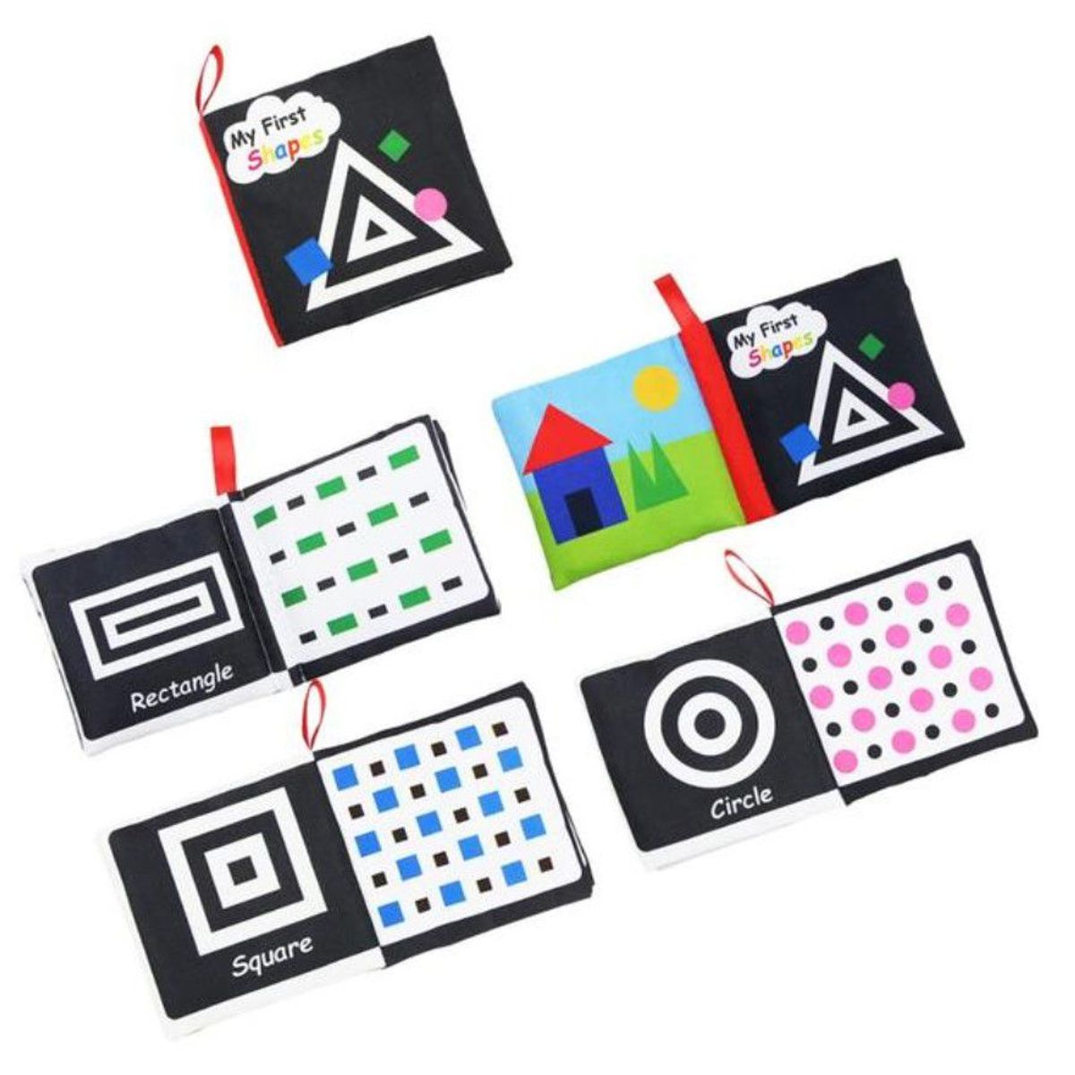 GENERICO - mini libros Montessori juguete didacticos de tela niños