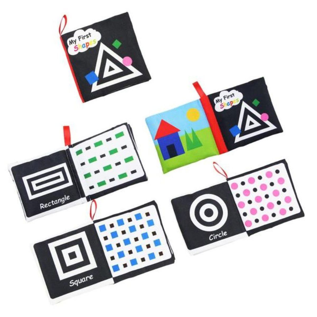 GENERICO - mini libros Montessori juguete didacticos de tela niños