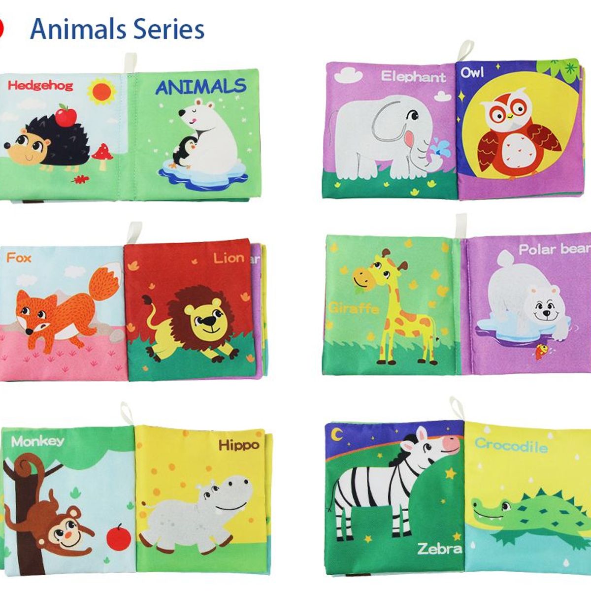 GENERICO - mini libros Montessori juguete didacticos de tela niños