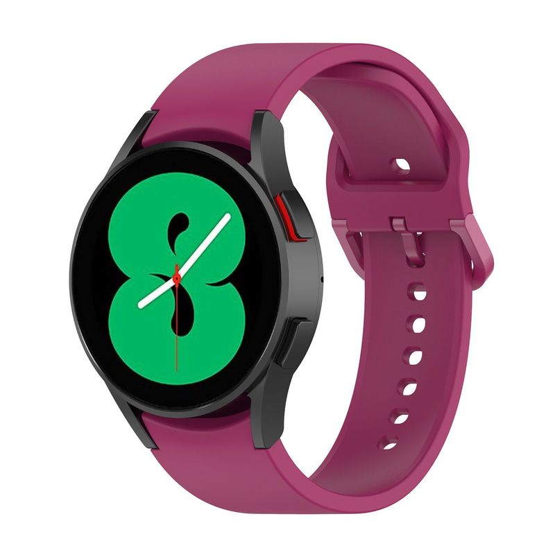 GENERICO - Correa De Silicona Para Samsung Watch 4 5 Pro Classic - Uva