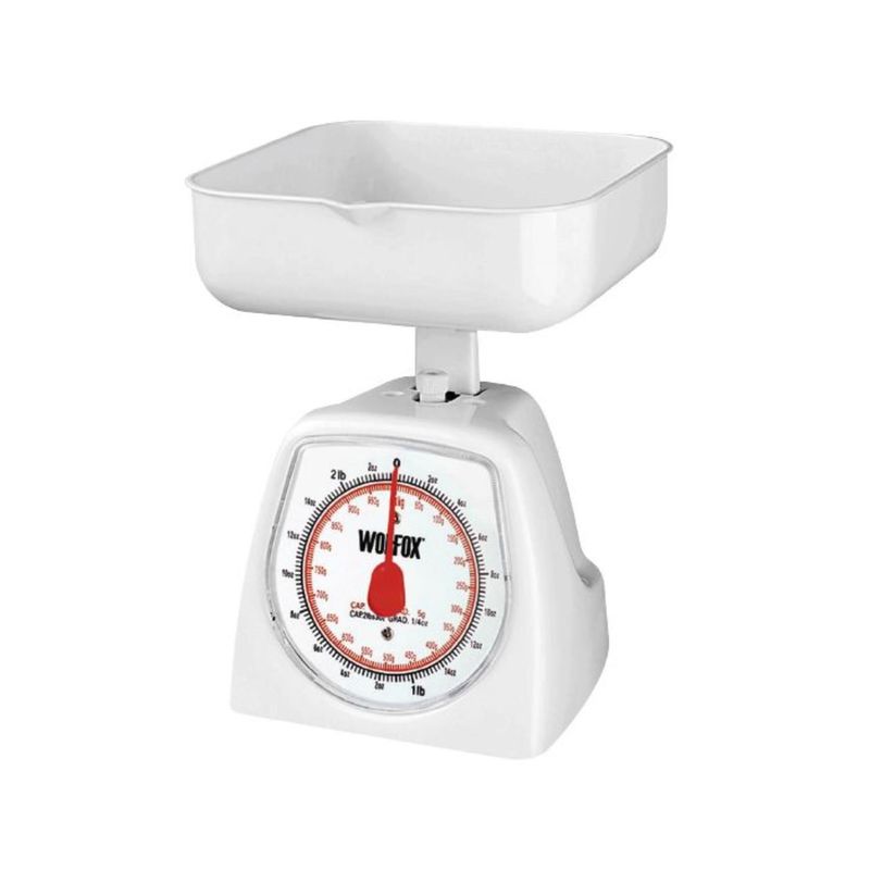 WOLFOX - Báscula Gramera Mecánica 5 Kg Wolfox Con Charola Desmontable