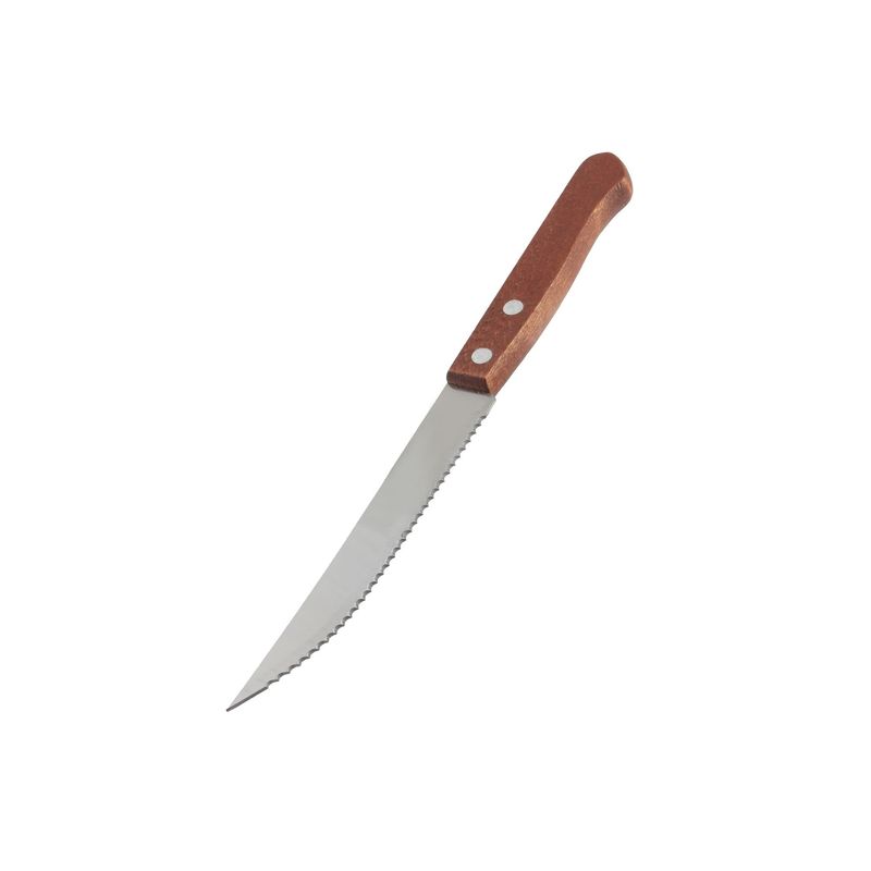 WOLFOX - Cubierto Cuchillo De Sierra 5" Wolfox Con Mango De Madera