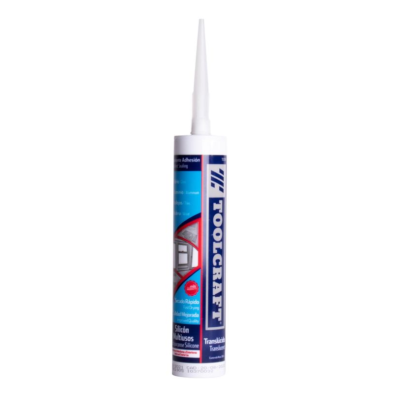 TOOLCRAFT - Tubo De Silicona Transparente 300 Ml Toolcraft Uso General
