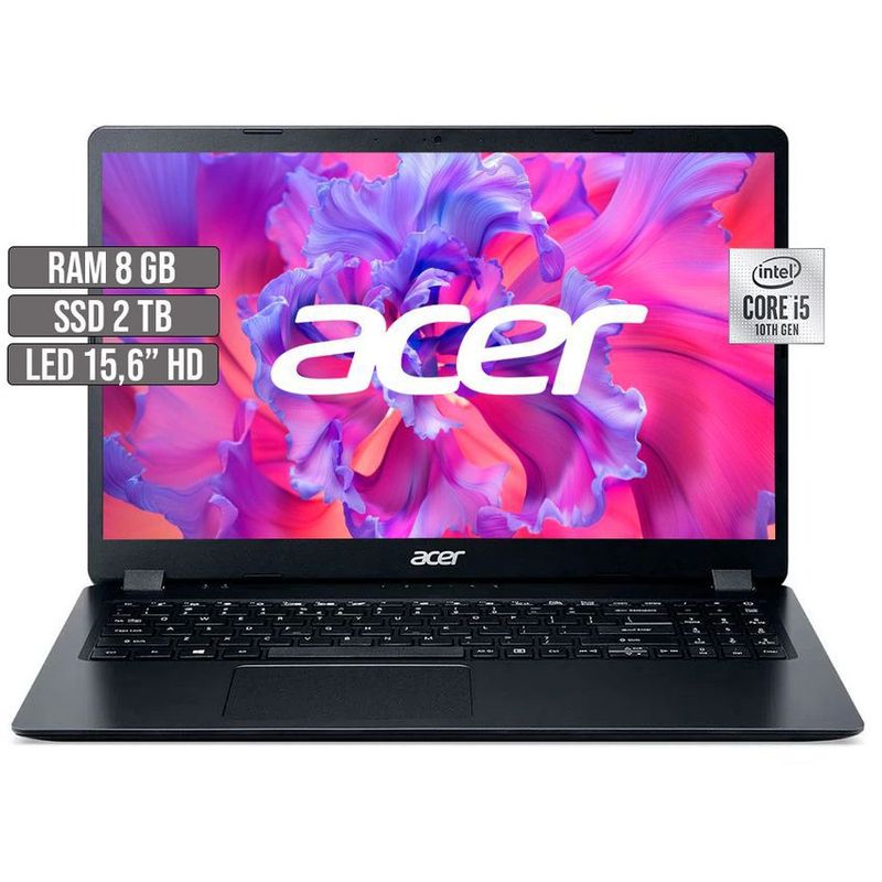 ACER - PORTATIL ACER ASPIRE 3 INTEL CORE i5-1035G1 SSD 2TB RAM 8GB LED 15,6" HD