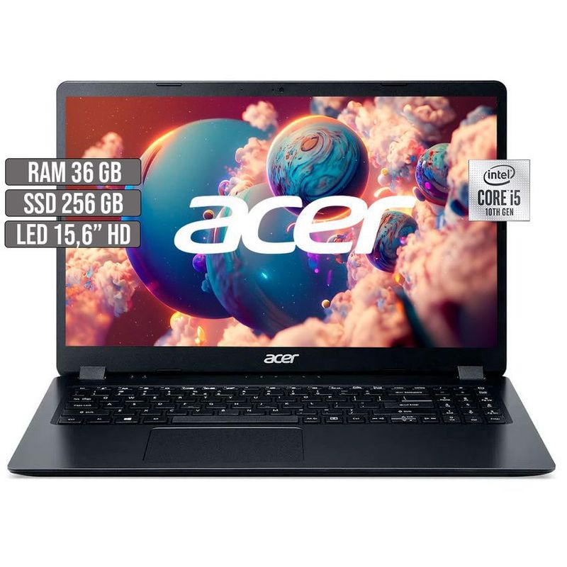 ACER - PORTATIL ACER ASPIRE 3 INTEL CORE i5-1035G1 SSD 256GB RAM 36GB LED 15,6 HD