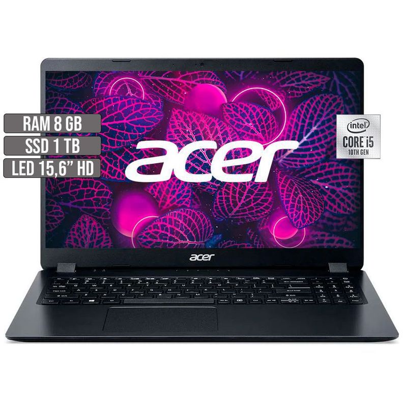 ACER - PORTATIL ACER ASPIRE 3 INTEL CORE i5-1035G1 SSD1TB RAM 8GB LED 15,6 HD