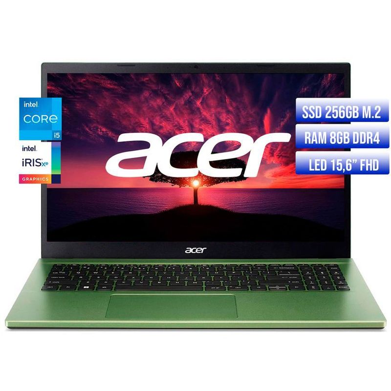 ACER - PORTATIL ACER ASPIRE INTEL CORE I5-1235U SSD 256GB RAM 8GB LED 15,6 FHD