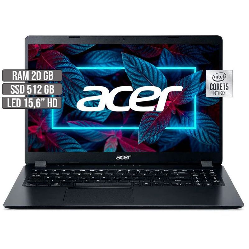 ACER - PORTATIL ACER ASPIRE 3 INTEL CORE i5-1035G1 SSD 512GB RAM 20GB LED 15,6 HD