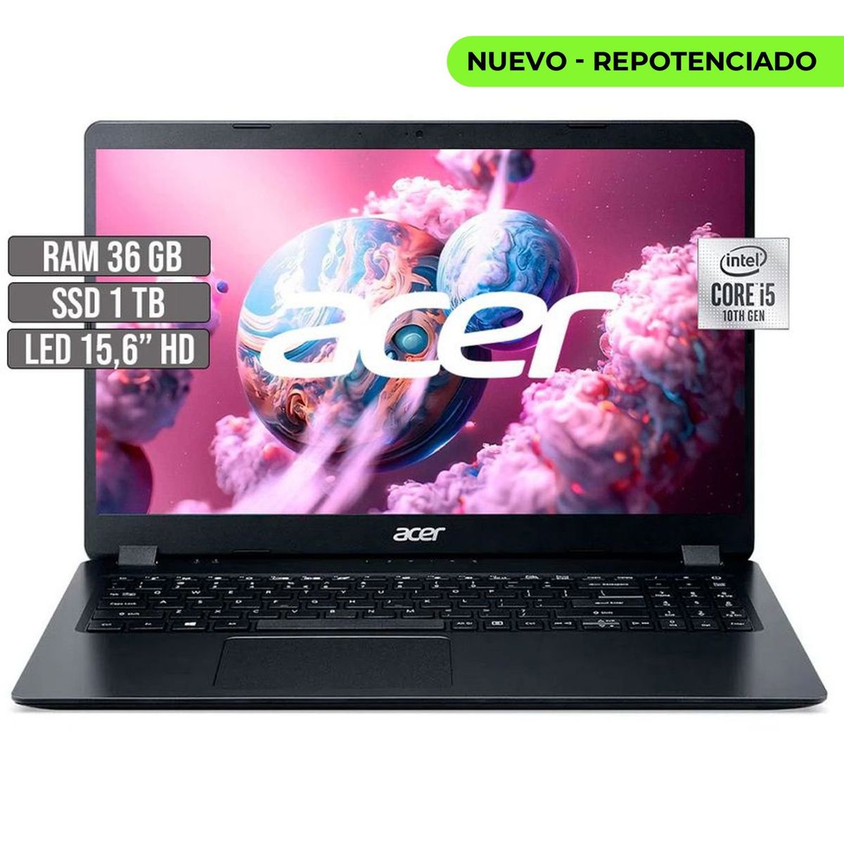 ACER - Portátil Acer Aspire 3 Intel Core i5 1TB SSD 36GB RAM 15.6"