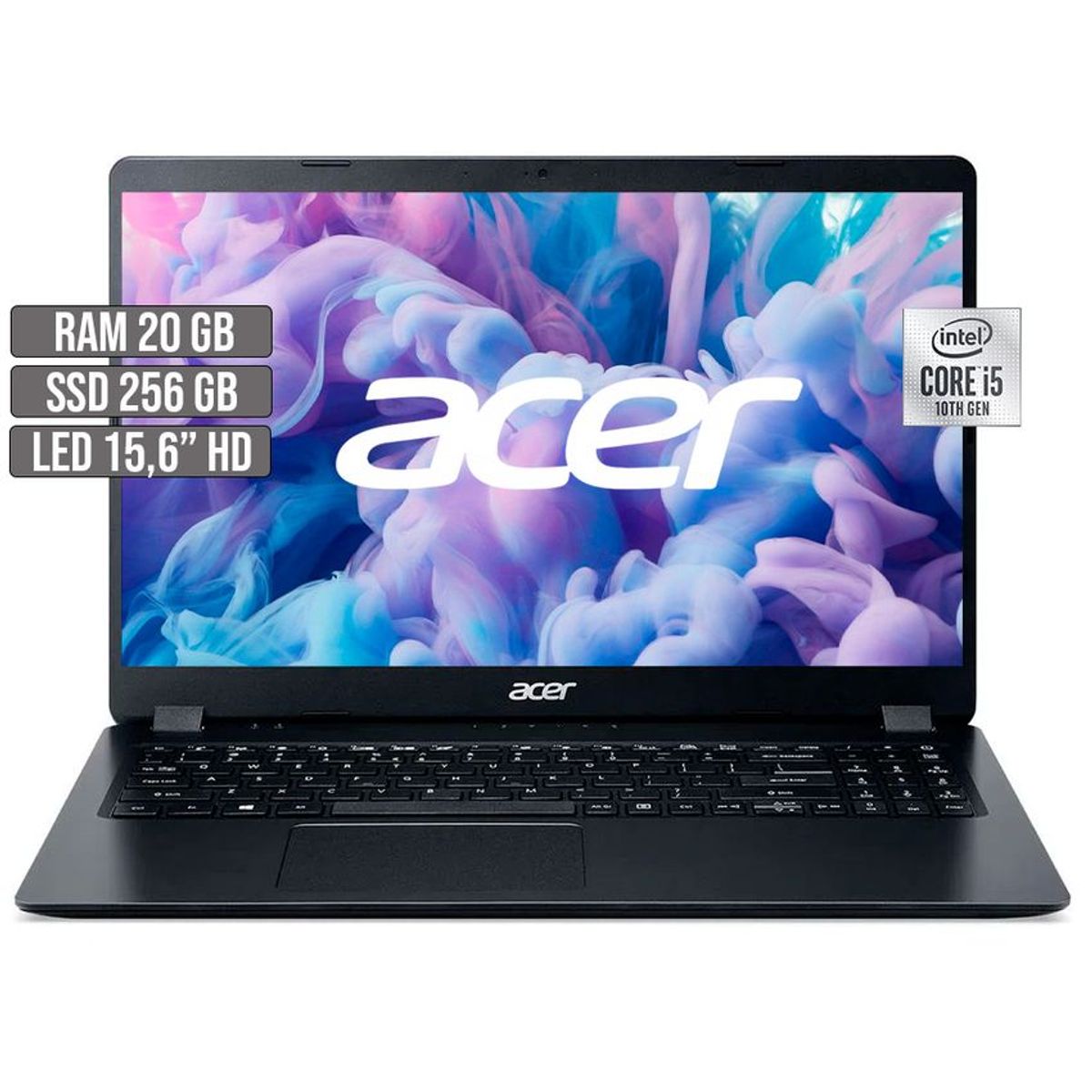ACER - PORTATIL ACER ASPIRE 3 INTEL CORE i5-1035G1 SSD 256GB RAM 20GB LED 15,6 HD