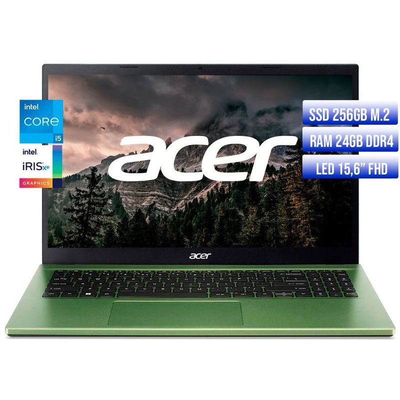 ACER - PORTATIL ACER ASPIRE INTEL CORE I5-1235U SSD 256GB RAM 24GB LED 15,6 FHD