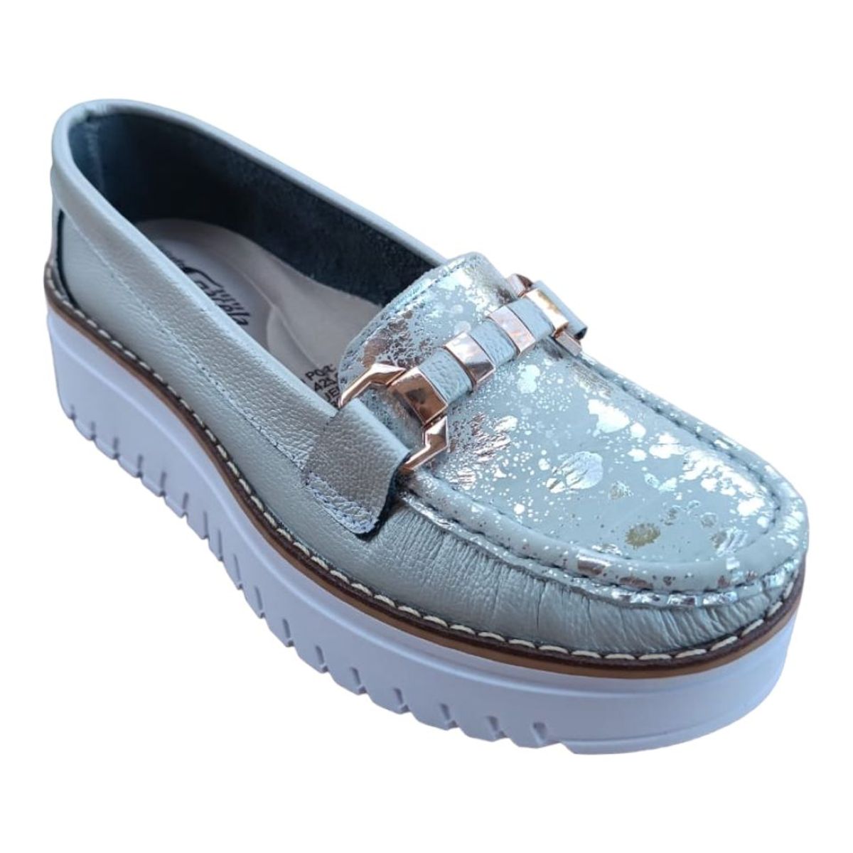 CALZADO NUEVA GACELA - MOCASIN PLATA MUJER GACELA