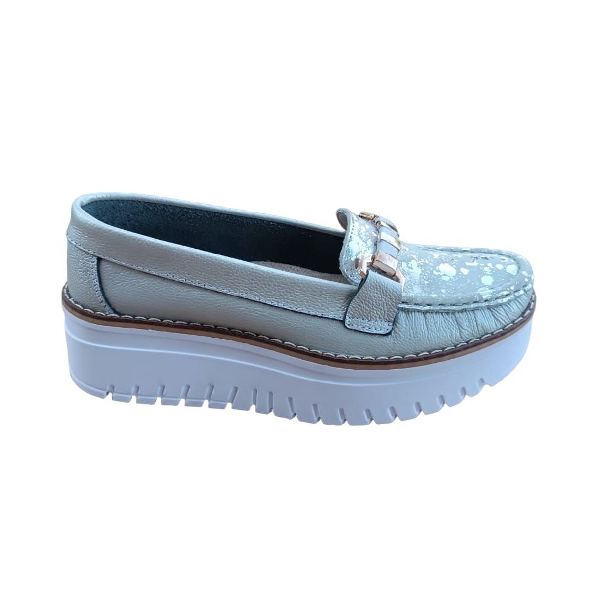 CALZADO NUEVA GACELA - MOCASIN PLATA MUJER GACELA