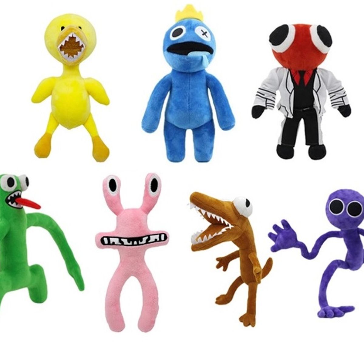 GENERICO - rainbow friends amigos arcoiris niños muñecos 7 Peluches.