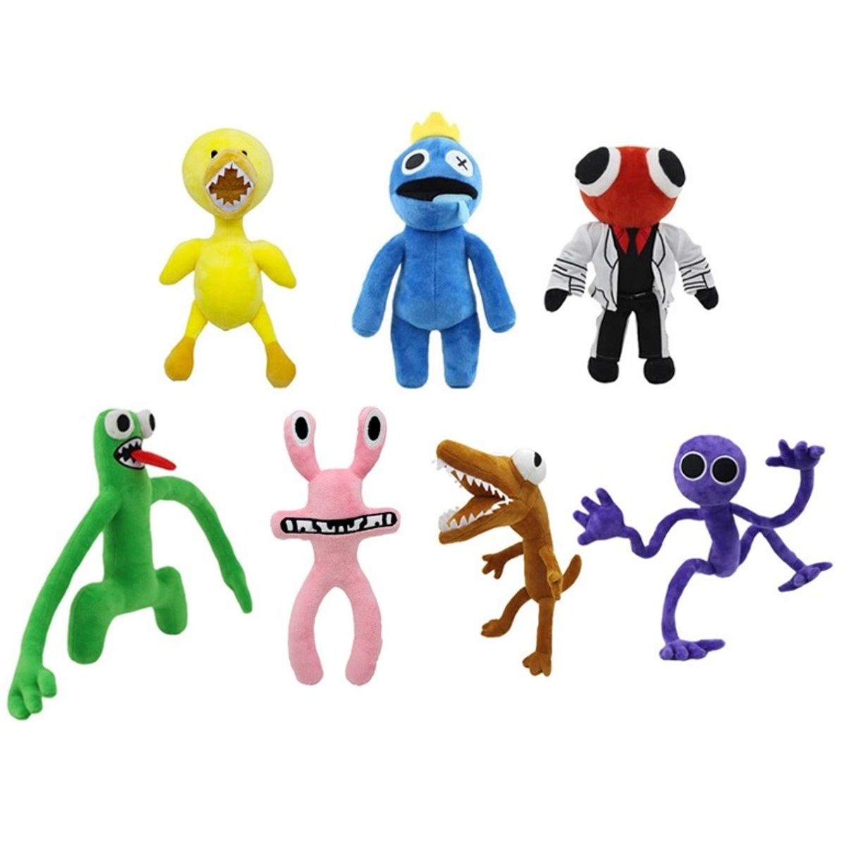 GENERICO - rainbow friends amigos arcoiris niños muñecos 7 Peluches.