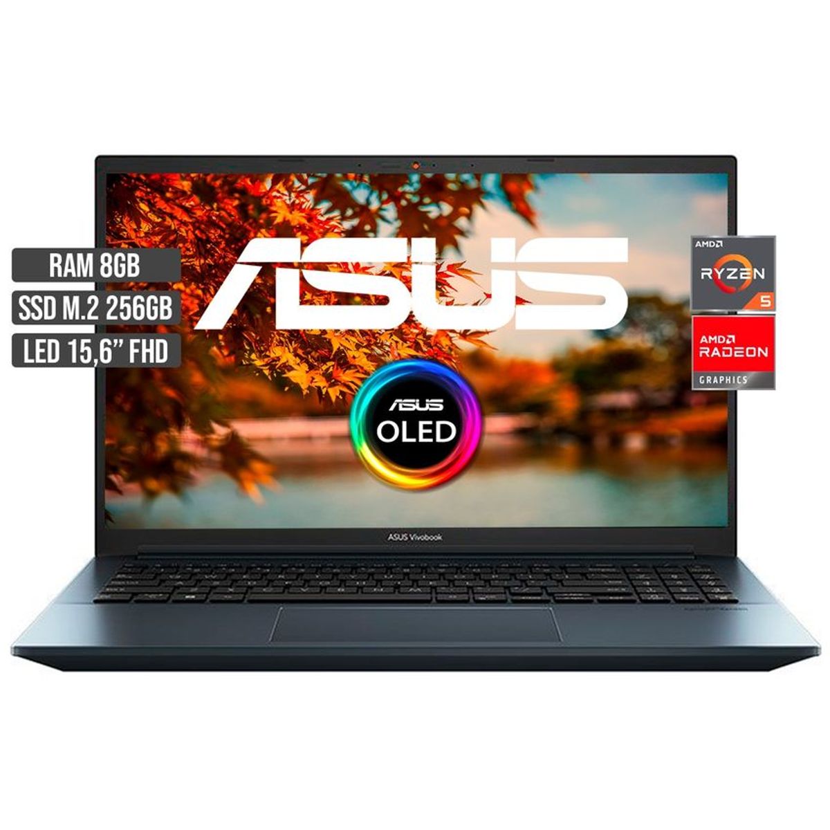 ASUS - PORTATIL ASUS VIVOBOOK AMD RYZEN 5-5600H SSD 256GB RAM 8GB 15,6 FHD