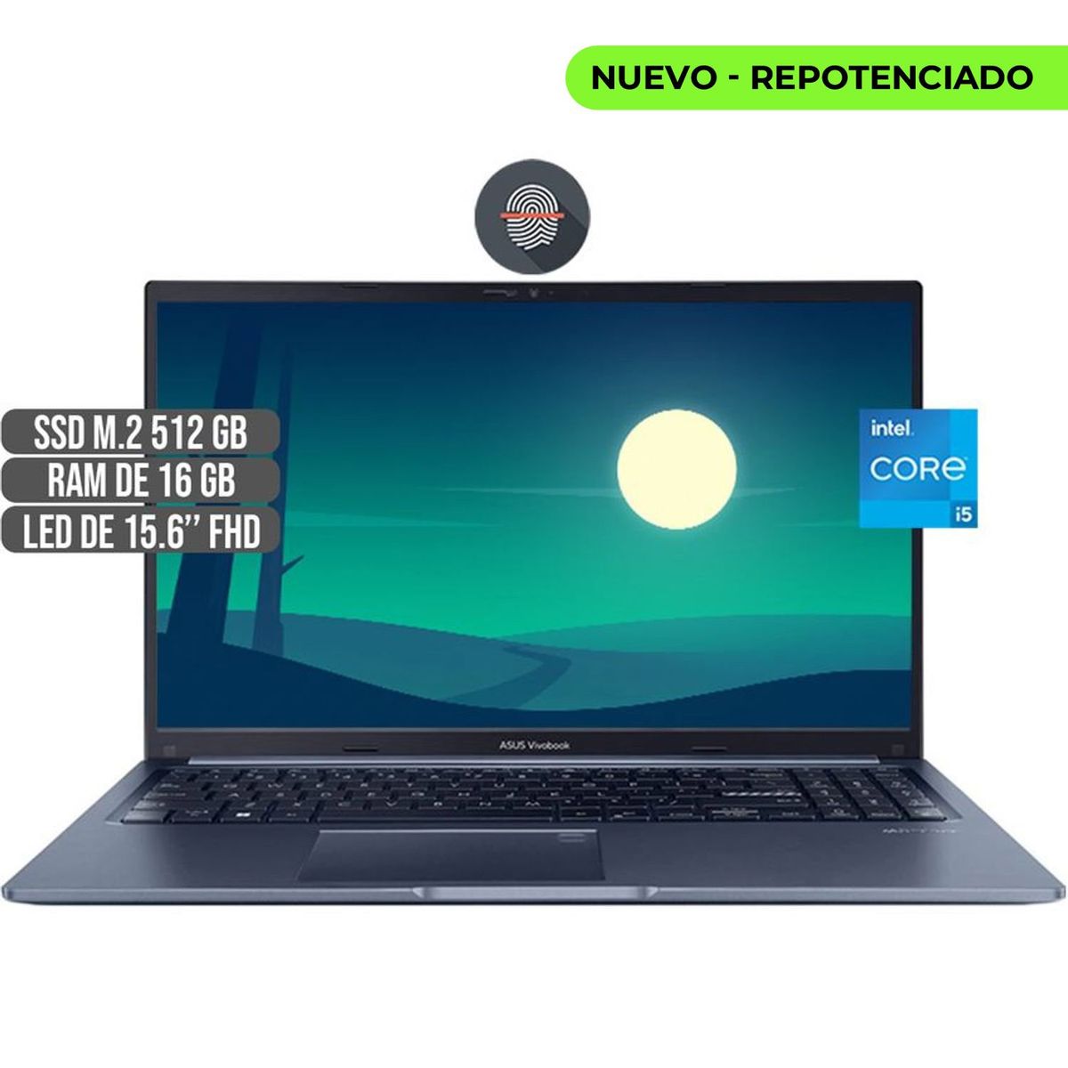 ASUS - Portátil Asus Intel Core i5 1240P 16GB RAM 512GB SSD 156 FHD