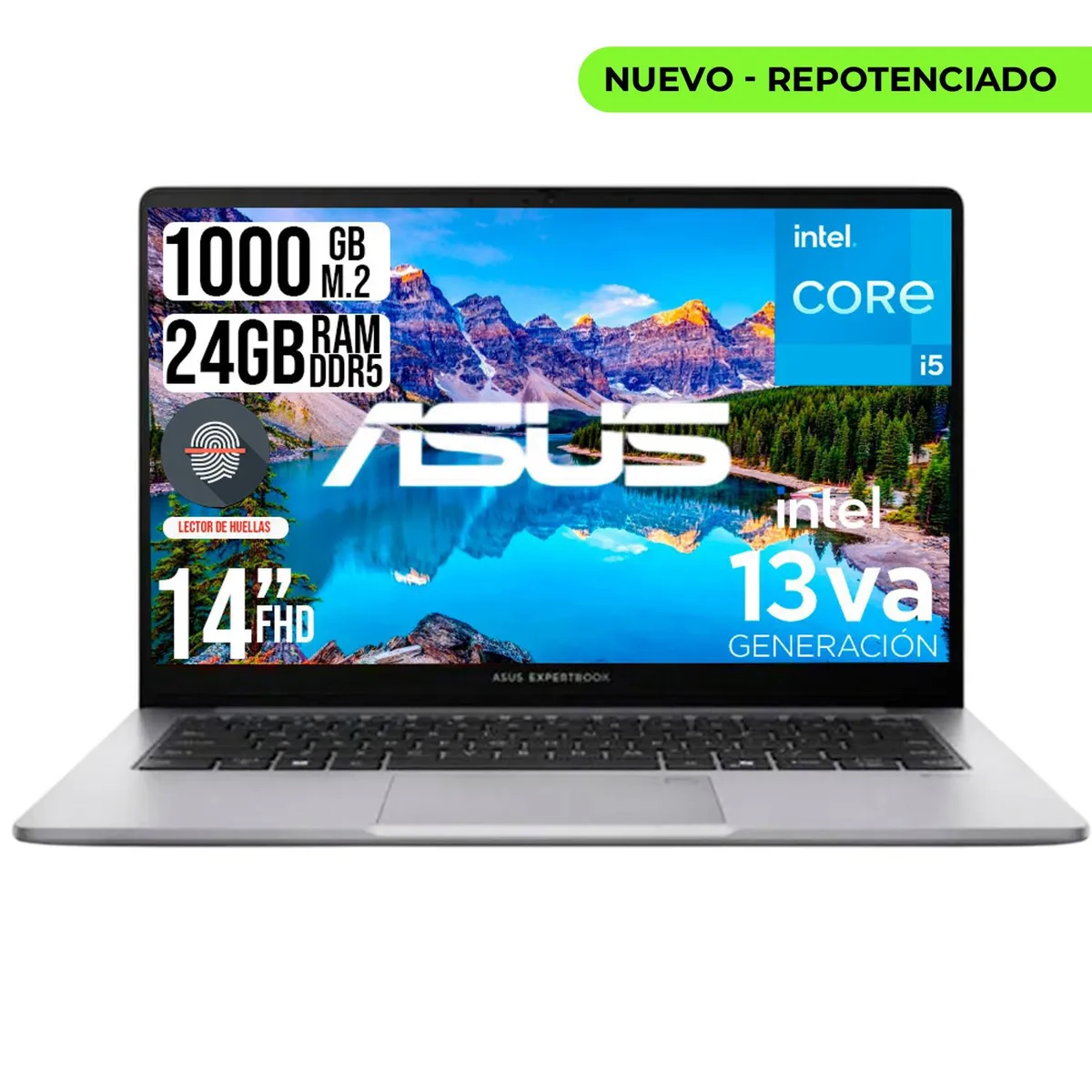 ASUS - PORTATIL ASUS INTEL CORE i5-13420H SSD 1TB RAM 24GB LED 14 FHD