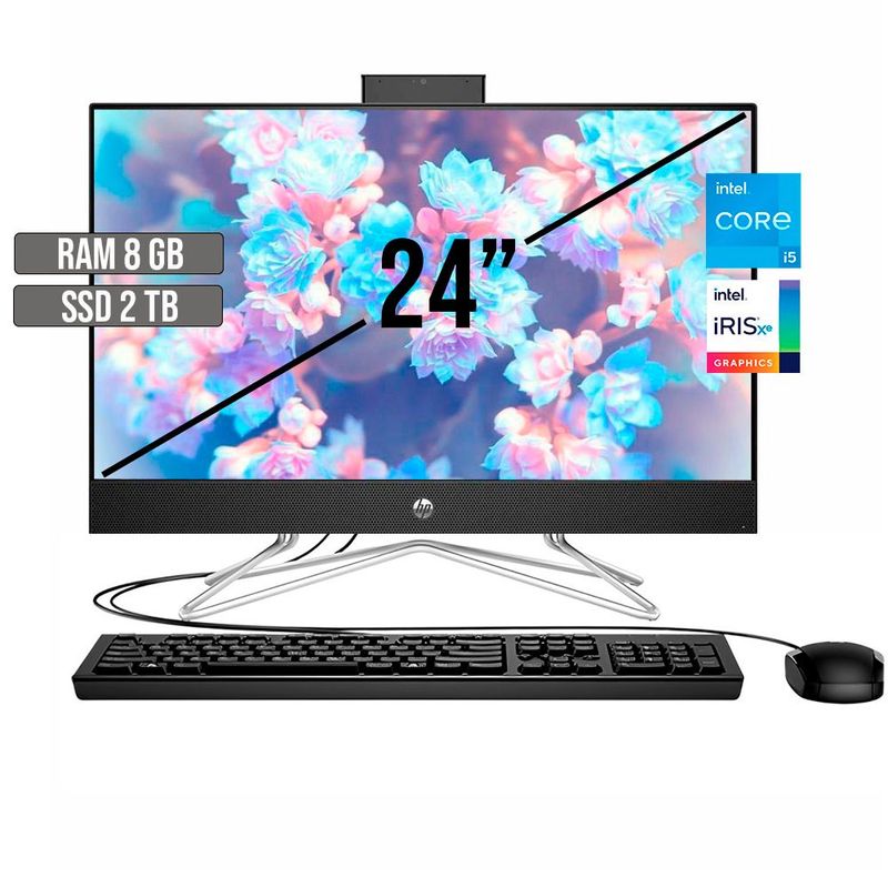 HP - TODO EN UNO HP INTEL CORE I5-1235U SSD 2TB RAM 8GB LED 24 FHD