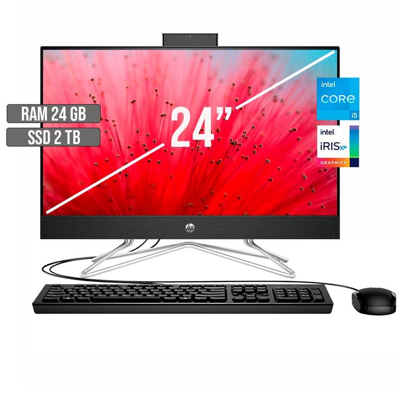 HP - TODO EN UNO HP INTEL CORE I5-1235U SSD 2TB RAM 24GB LED 24 FHD