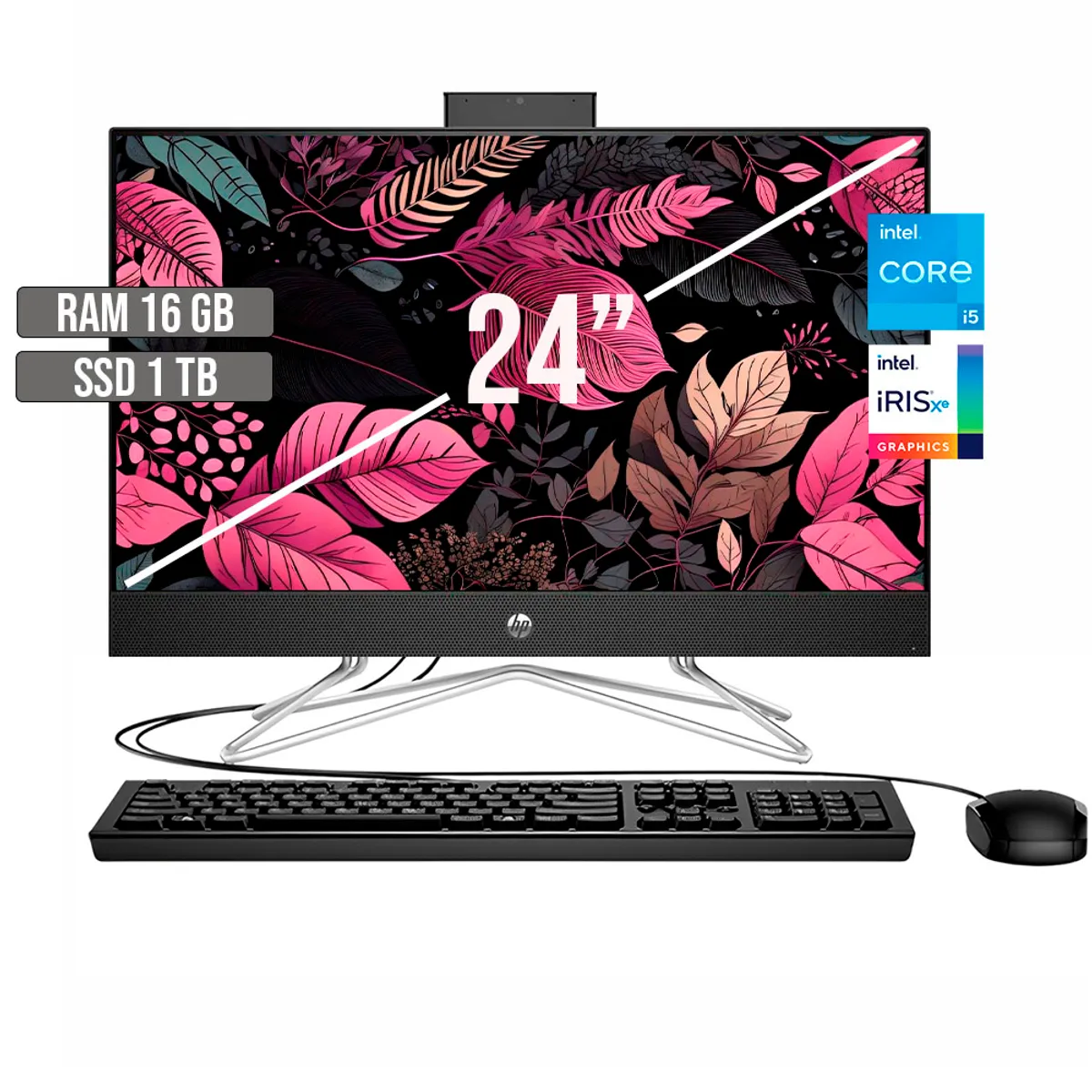 HP - TODO EN UNO HP INTEL CORE I5-1235U SSD 1TB RAM 16GB LED 24 FHD