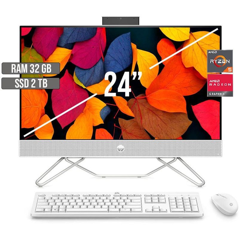 HP - TODO EN UNO HP AMD RYZEN 5-5500U SSD 2TB RAM 32GB LED 24 FHD
