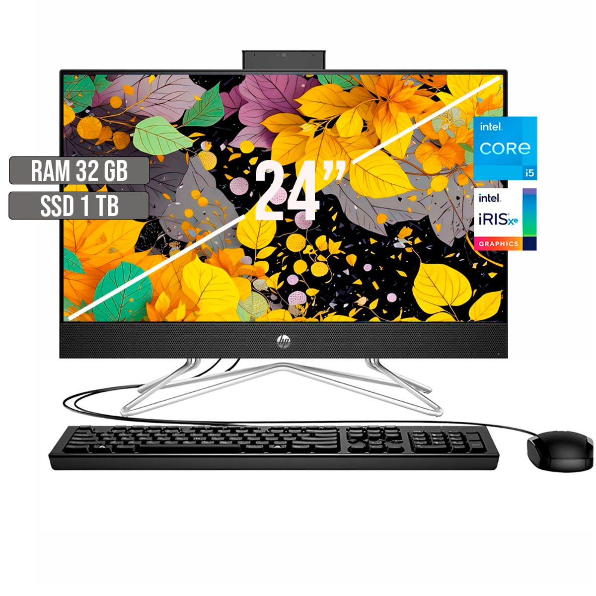 HP - TODO EN UNO HP INTEL CORE I5-1235U SSD 1TB RAM 32GB LED 24 FHD