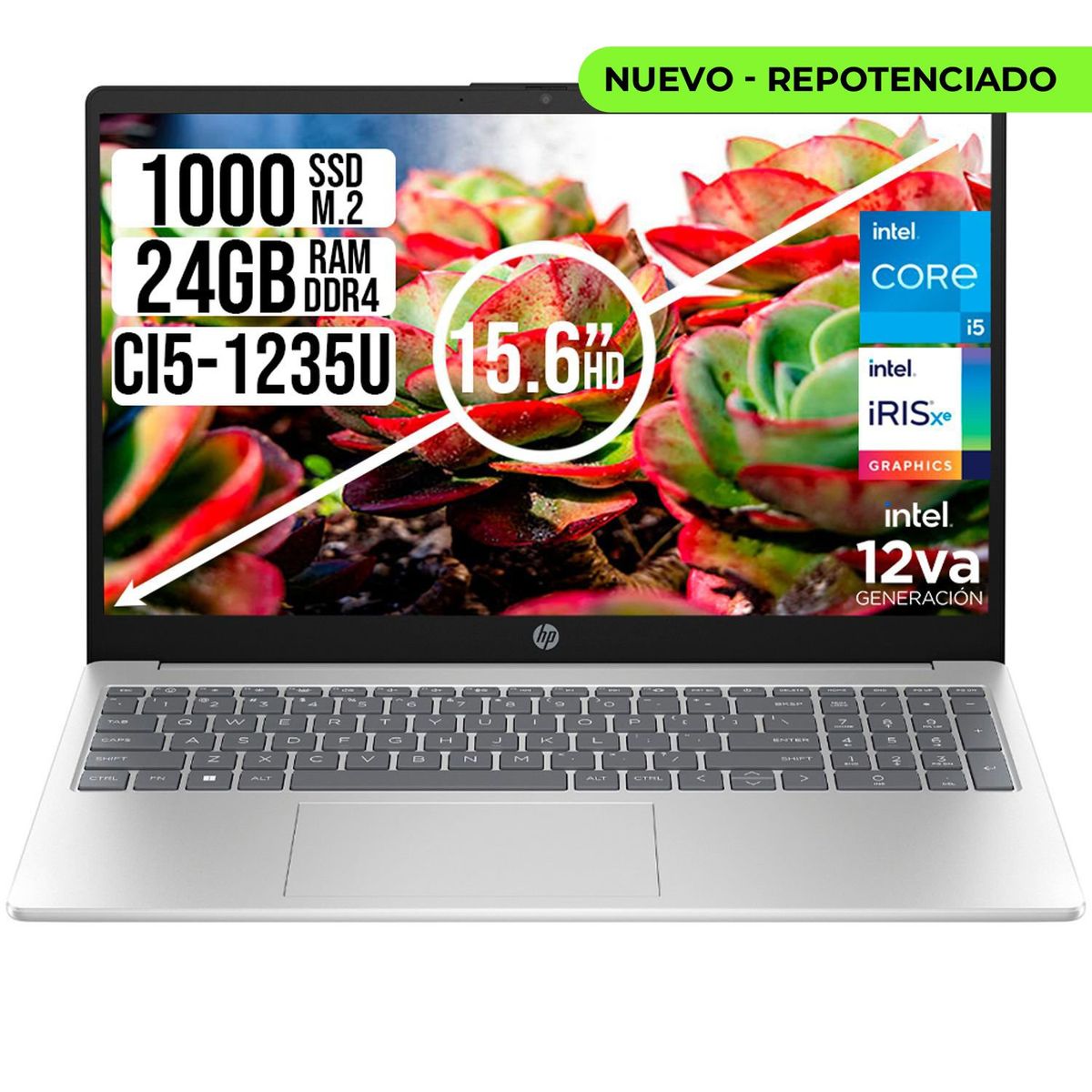 HP - PORTATIL HP INTEL CORE I5-1235U SSD 1TB RAM 24GB LED 15.6 HD