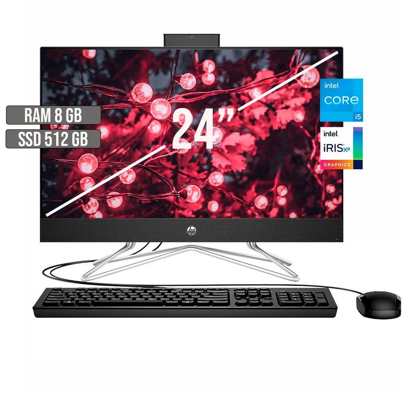 HP - TODO EN UNO HP INTEL CORE I5-1235U SSD 512GB RAM 8GB LED 24 FHD