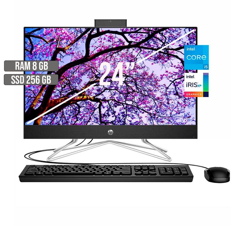 HP - TODO EN UNO HP INTEL CORE I5-1235U SSD 256GB RAM 8GB LED 24 FHD