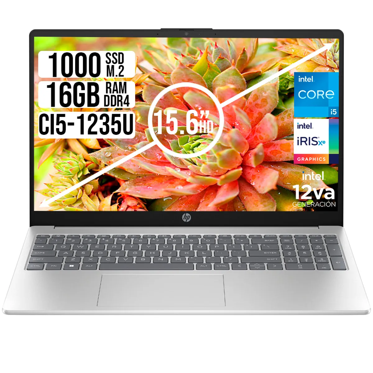 HP - PORTATIL HP INTEL CORE I5-1235U SSD 1TB RAM 16GB LED 15.6 HD