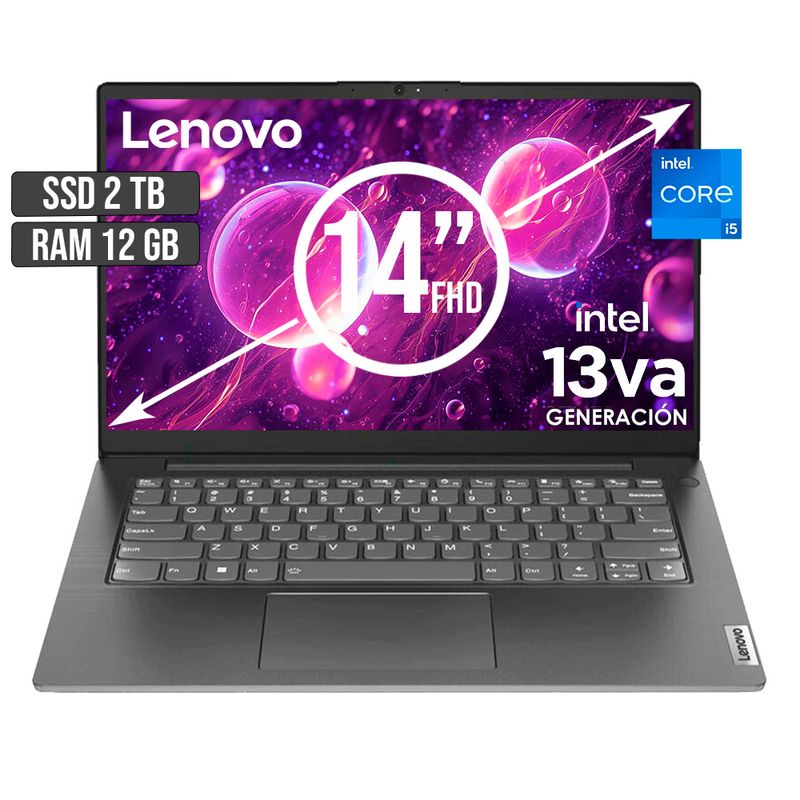 LENOVO - LENOVO V14 INTEL CORE i5-13420H SSD 2TB RAM 12GB LED 14 FULL HD