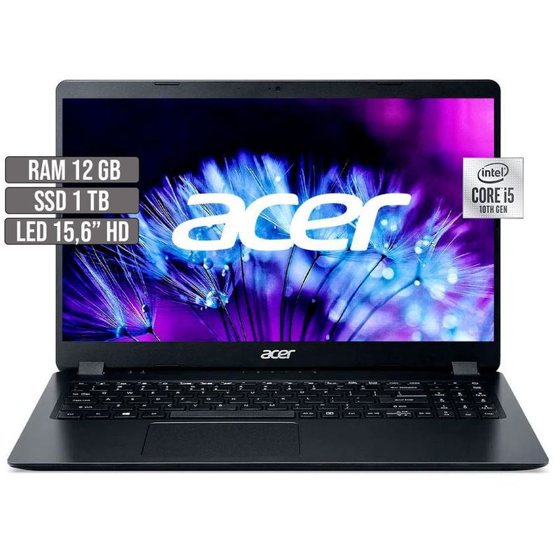 ACER - PORTATIL ACER APIRE 3 INTEL CORE i5-1035G1 SSD 1TB RAM 12GB LED 15,6" HD
