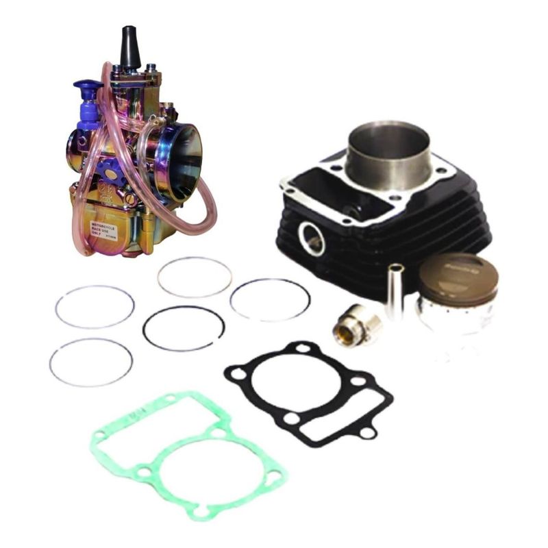 GENERICO - Kit Cilindro Nkd 125 Repotenciado A 150 Cc + Carburador 28mm