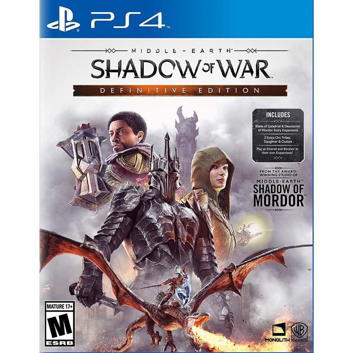 WARNER BROS - Shadow of war definitive edition - playstation 4