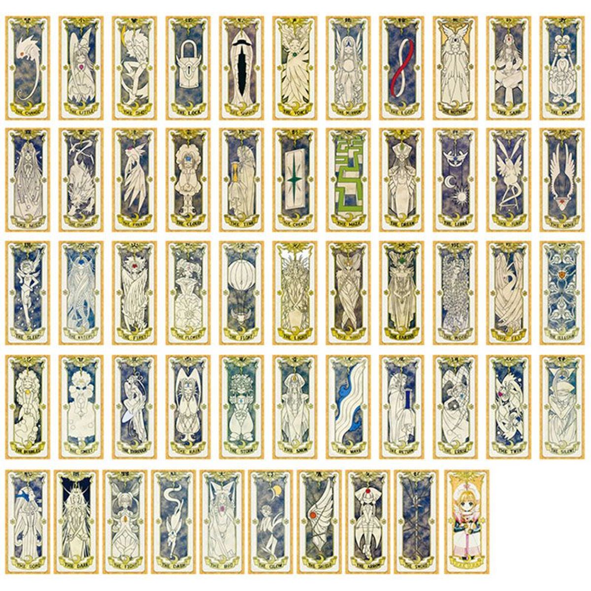 GENERICO - Cartas Clow Del Anime Sakura Card Captors - Juguete