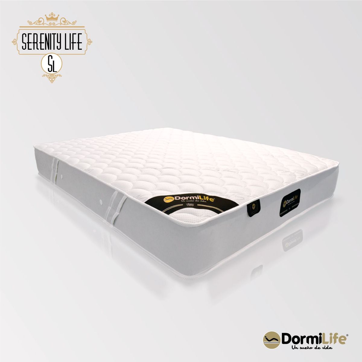 COLCHONES DORMILIFE - Colchon Ortopedico Doble firmeza Suave Serenity Life 140 x 190