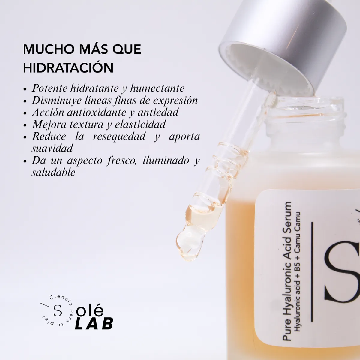 SOLE - PURE HIALURONIC ACID SERUM  - ÁCIDO HIALURONICO