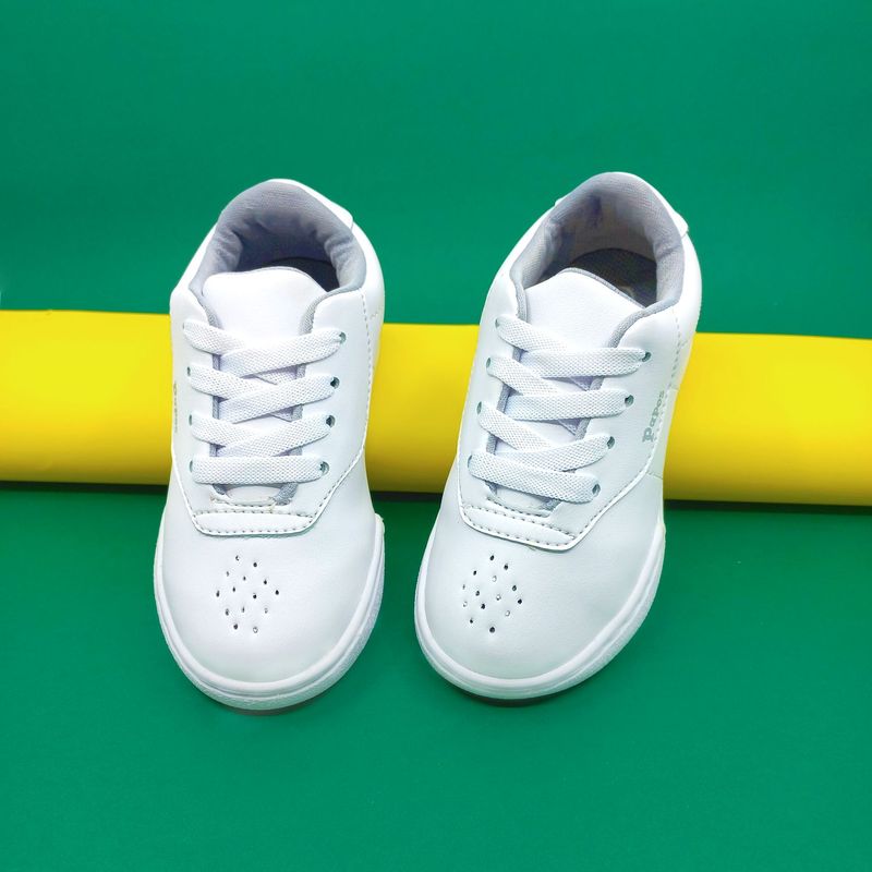 PAPOS - Tenis Colegiales Terreno Blancos - Crema