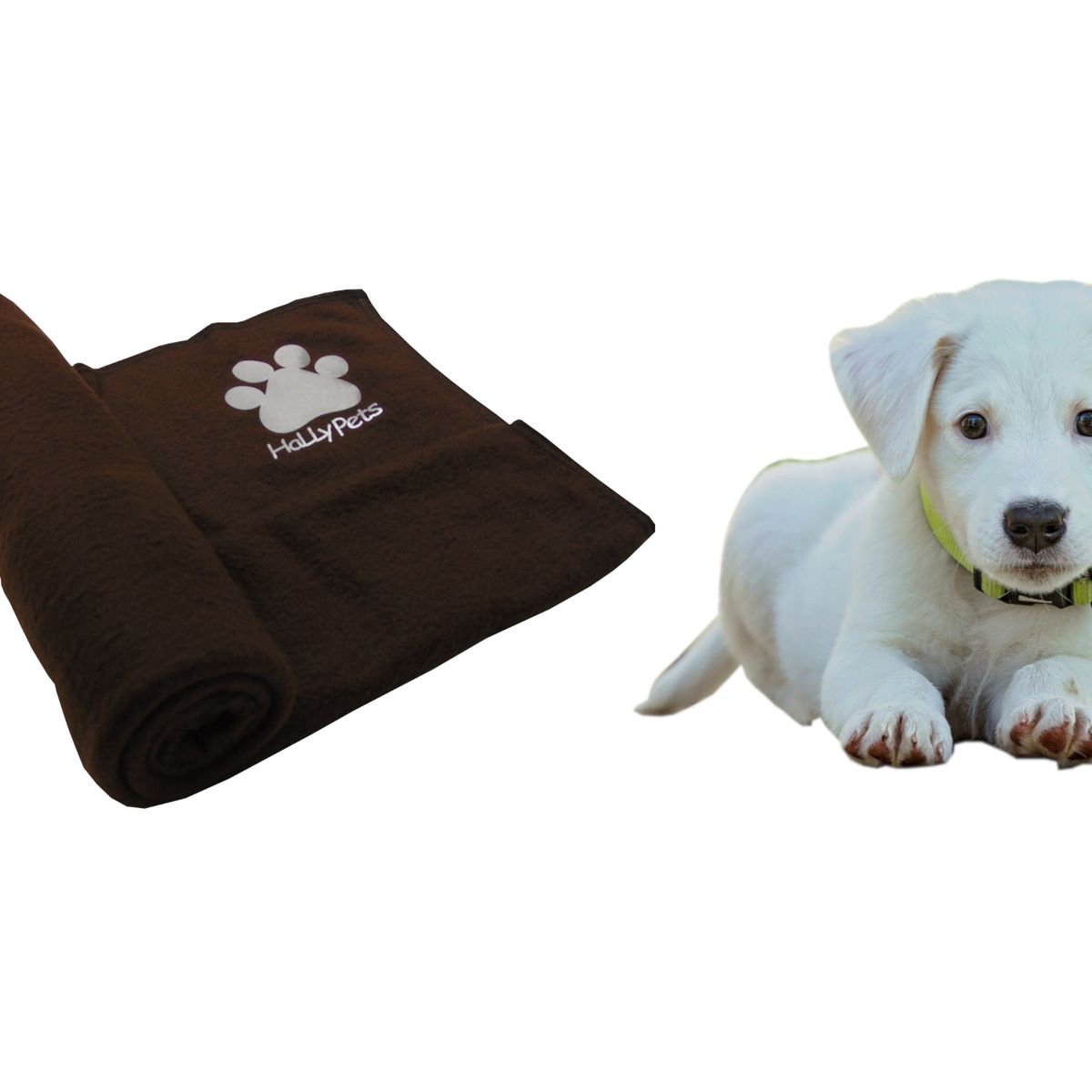 HALLY PET - Una cobija térmica mediana 70 cm x 70 cm Marron