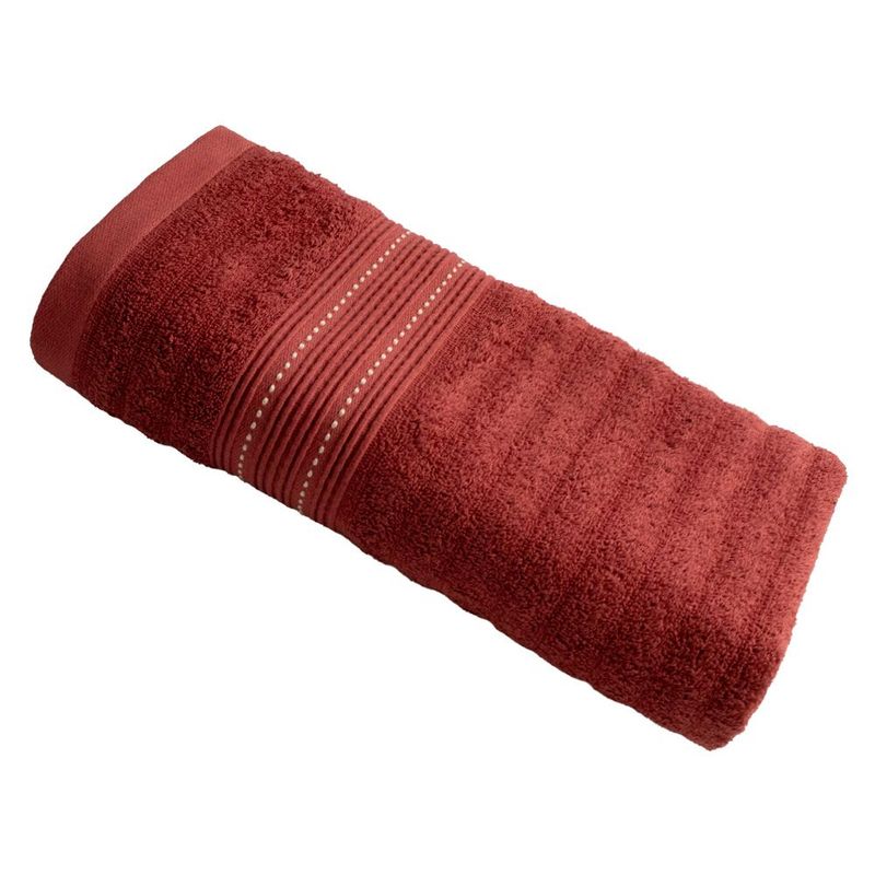 FATELARES - Toalla Cañamo Rojo Mineral Cuerpo 70x140cm 500gr Fatelares Algodón