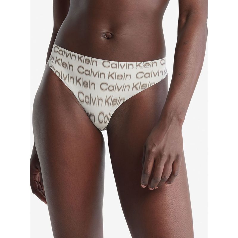 CALVIN KLEIN - Tanga Con Estampado Mujer  Calvin Klein