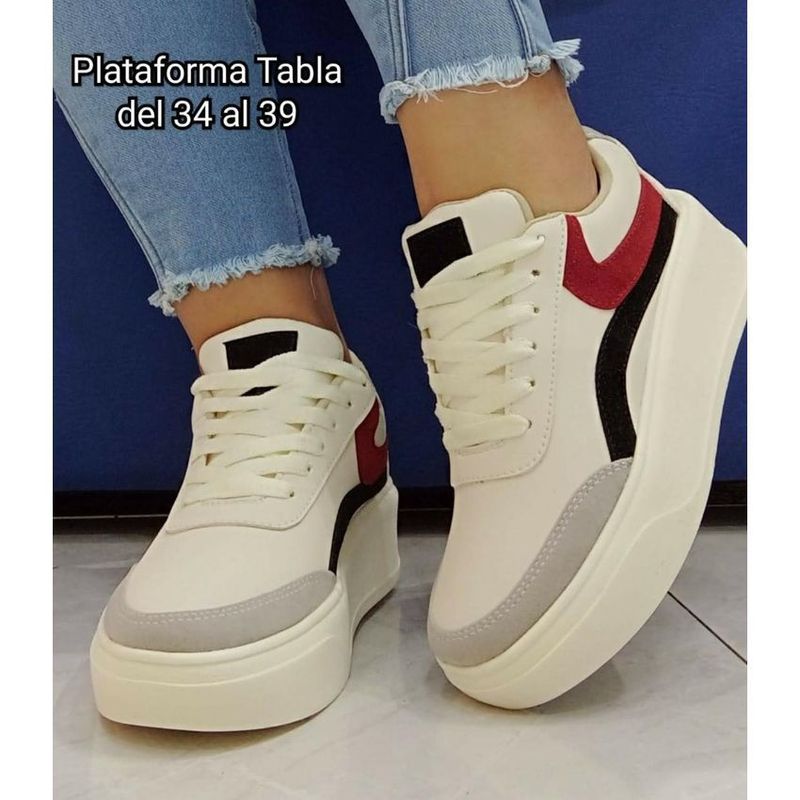 GENERICO - TENIS MUJER PLATAFORMA